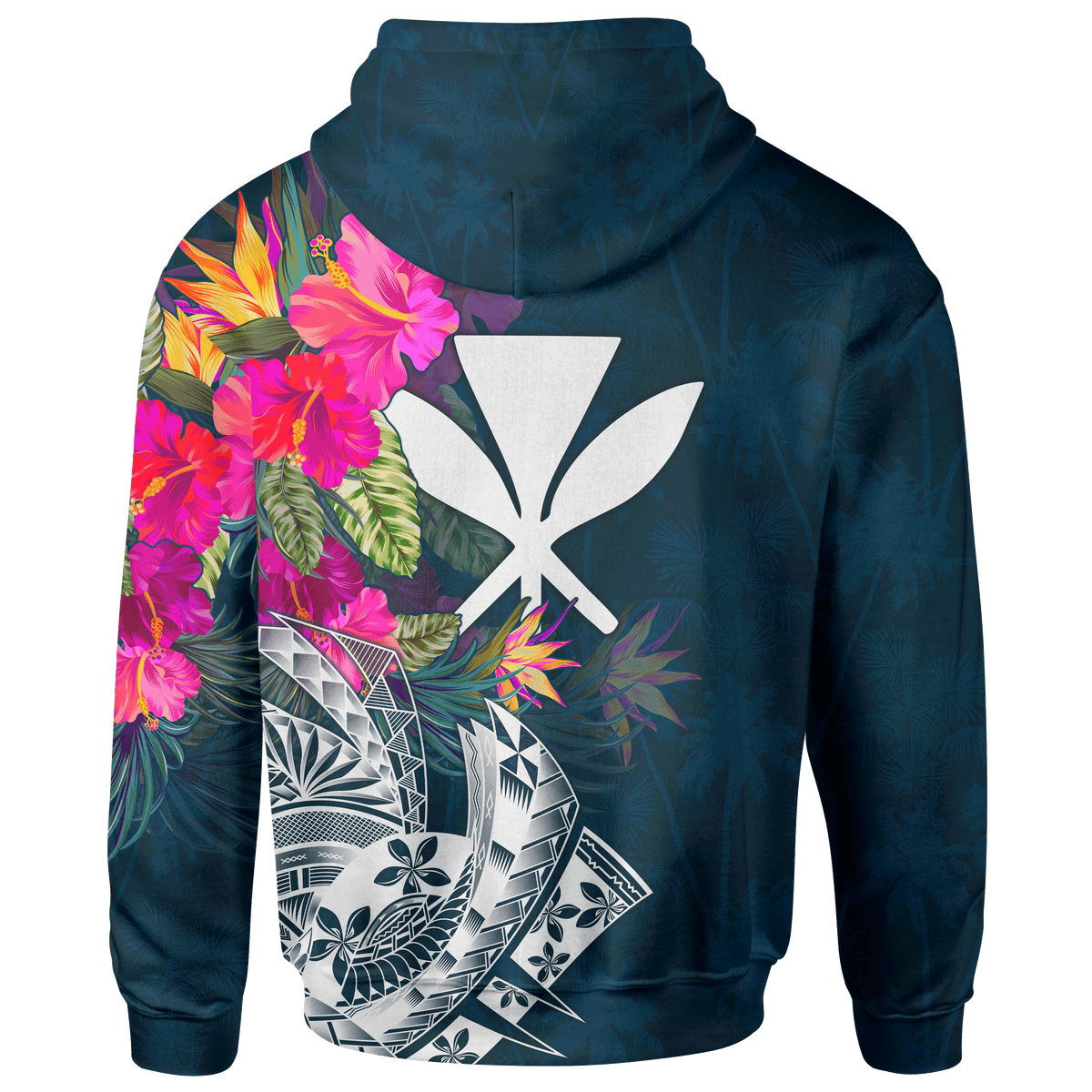 Polynesian Hawaii Zip up Hoodie Summer Vibes - Polynesian Pride