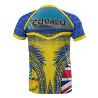 Tuvalu T Shirt Tuvaluan Flag Coat of Arms Coconut Leaves - Polynesian Pride