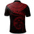 Fiji Polynesian Polo Shirt Fiji Waves (Red) - Polynesian Pride