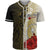 Chuuk Polynesian Custom Personalised Baseball Shirt - Coat Of Arm With Hibiscus Gold Unisex Gold - Polynesian Pride