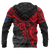 Guam Polynesian Hoodie (Zip up) Red Turtle - Polynesian Pride