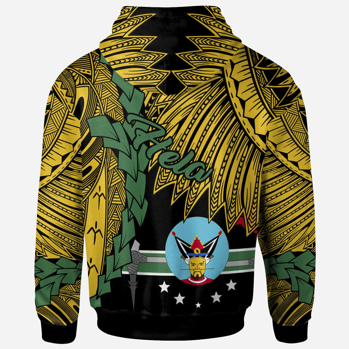 Papua New Guinea Hela Province Polynesian Hoodie Tribal Wave Tattoo - Polynesian Pride