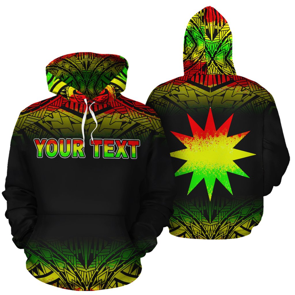 Nauru Polynesian Custom Hoodie Reggae Fog Unisex Reggae - Polynesian Pride