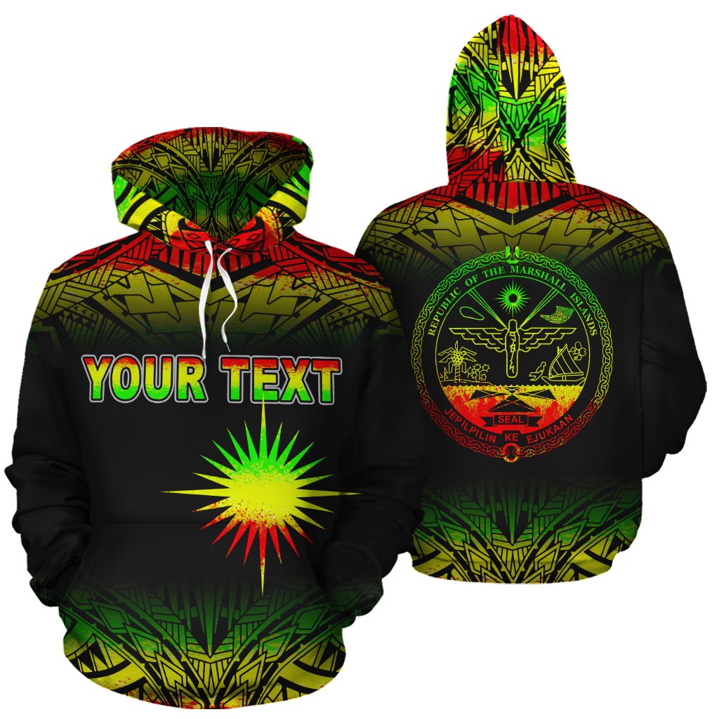 Marshall Islands Polynesian Custom Hoodie Reggae Frog Unisex Reggae - Polynesian Pride