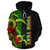 Turtle Polynesian Custom Hoodie Reggae Line - Polynesian Pride