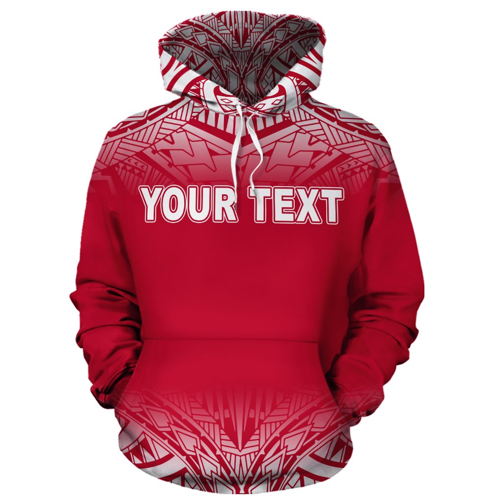 Wallis and Futuna Polynesian Custom Hoodie Red Frog - Polynesian Pride