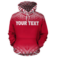 Wallis and Futuna Polynesian Custom Hoodie Red Frog - Polynesian Pride