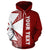 Wallis and Futuna Polynesian Custom Hoodie Red Line - Polynesian Pride