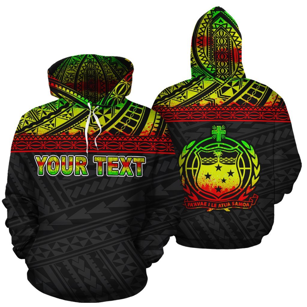 Samoa Polynesian Custom Hoodie Reggae Style Unisex Reggae - Polynesian Pride