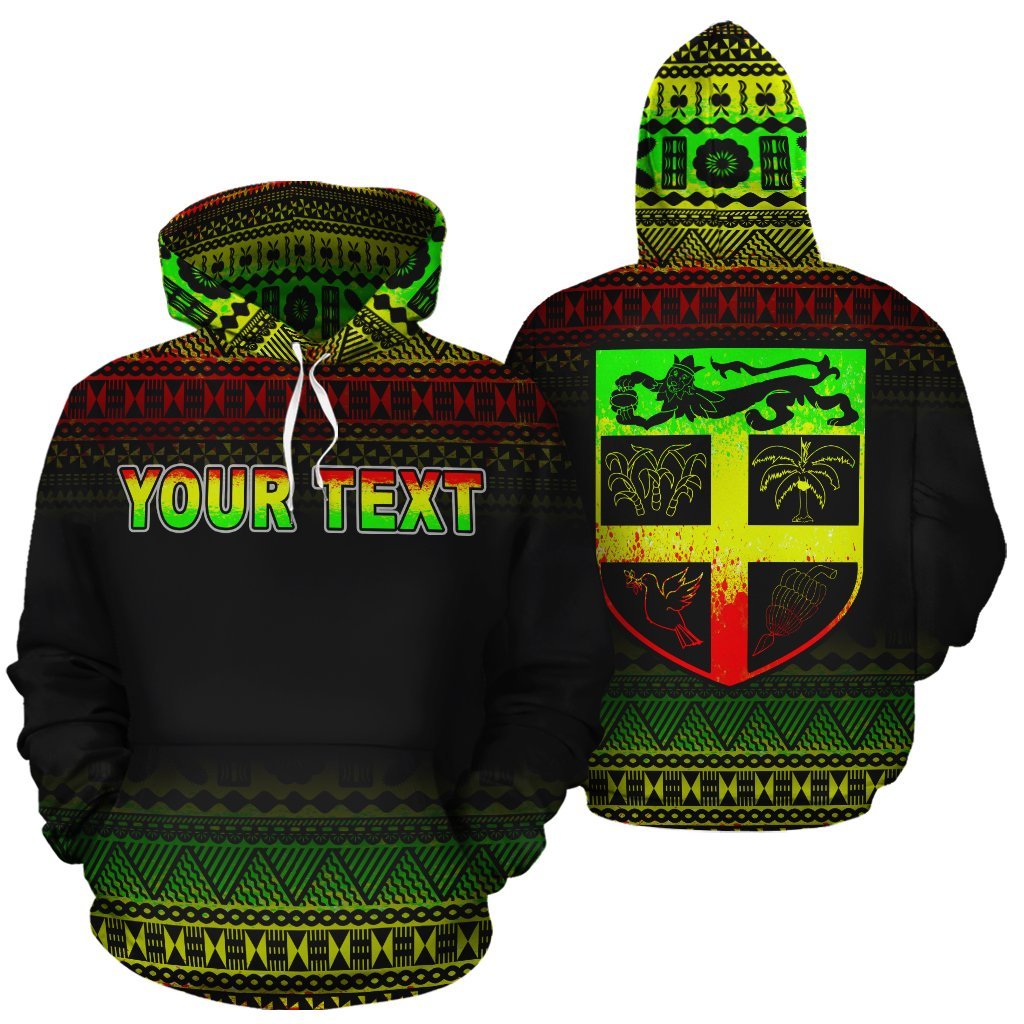 Fiji Polynesian Tapa Custom Hoodie Reggae Frog Unisex Reggae - Polynesian Pride