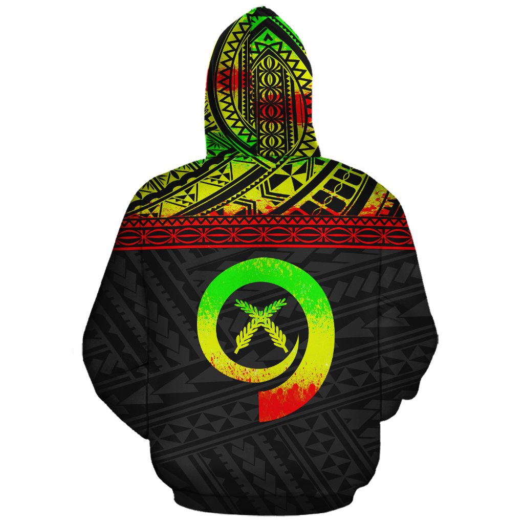 Vanuatu Polynesian Custom Zip up Hoodie Reggae - Polynesian Pride