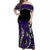 New Zealand Off Shoulder Long Dress Maori NZ Unique Purple LT13 Women Purple - Polynesian Pride