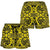 Polynesian Kakau Turtle Yellow Women's Short Women Yellow - Polynesian Pride