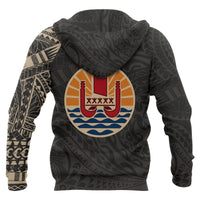 Tahiti Hoodie Tahiti Polynesian Tattoo Style Version 2.0 - Polynesian Pride