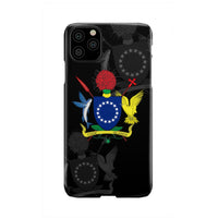 Cook Islands Phone Case - Coat Of Arms iPhone 11 Pro Max Black One Style - Polynesian Pride
