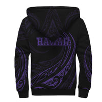 Hawaii Sherpa Hoodie - Frida Style - Purple - Polynesian Pride