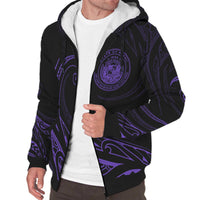 Hawaii Sherpa Hoodie - Frida Style - Purple - Polynesian Pride