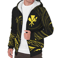 Kanaka Sherpa Hoodie - Frida Style - Yellow - Polynesian Pride