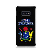 Cook Islands Phone Case - Coat of Arm Name Samsung Galaxy S10e One Size Black - Polynesian Pride