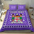 (Custom Personalised) Fiji Bedding Set Pattern - Fijian Tapa Pattern Purple LT13 - Polynesian Pride