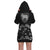 Faroe Islands Hoodie Dress - Faroe Islands Coat Of Arms Hibiscus Special - Polynesian Pride