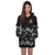 Kiribati Hoodie Dress - Kiribati Coat Of Arms Hibiscus Special Black - Polynesian Pride