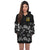 Tuvalu Hoodie Dress - Tuvalu Coat Of Arms Hibiscus Special Black - Polynesian Pride