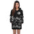 Wallis and Futuna Hoodie Dress - Wallis and Futuna Coat Of Arms Hibiscus Special 2 Black - Polynesian Pride