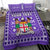 (Custom Personalised) Fiji Bedding Set Pattern - Fijian Tapa Pattern Purple LT13 - Polynesian Pride