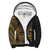 American Samoa Personalised Custom Polynesian Sherpa Hoodie - Line Gold Gold - Polynesian Pride