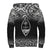 Guam Personalised Custom Polynesian Sherpa Hoodie - Fog Black - Polynesian Pride