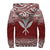 Polynesian Hawaii Personalised Custom Sherpa Hoodie - Fog Red - Polynesian Pride