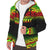 Polynesian Hawaii Personalised Custom Sherpa Hoodie - Fog Reggae - Polynesian Pride