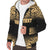 Samoa Personalised Custom Polynesian Sherpa Hoodie - Fog Gold - Polynesian Pride