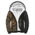 Tahiti (French Polynesia) Polynesian Personalised Custom Sherpa Hoodie - Gold Line Black -Gold - Polynesian Pride