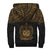 Samoa Personalised Custom Polynesian Sherpa Hoodie - Horizontal Gold - Polynesian Pride