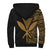 Polynesian Hawaii Personalised Custom Sherpa Hoodie - Line Gold - Polynesian Pride