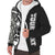 Guam Personalised Custom Polynesian Sherpa Hoodie - Line Black - Polynesian Pride