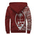 Guam Personalised Custom Polynesian Sherpa Hoodie - Line Red - Polynesian Pride