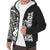 Samoa Personalised Custom Polynesian Sherpa Hoodie - Line Black - Polynesian Pride