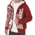 Samoa Personalised Custom Polynesian Sherpa Hoodie - Line Red - Polynesian Pride