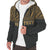 Tahiti (French Polynesia) Polynesian Personalised Custom Sherpa Hoodie - Gold Horizontal - Polynesian Pride