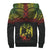 Tonga Polynesian Personalised Custom Sherpa Hoodie - Reggae Horizontal - Polynesian Pride