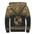 Tonga Polynesian Personalised Custom Sherpa Hoodie - Gold Fog - Polynesian Pride