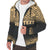 Tonga Polynesian Personalised Custom Sherpa Hoodie - Gold Fog - Polynesian Pride