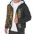 Tonga Polynesian Personalised Custom Sherpa Hoodie - Gold Line - Polynesian Pride