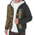 Fiji Polynesian Personalised Custom Sherpa Hoodie - Gold Line - Polynesian Pride