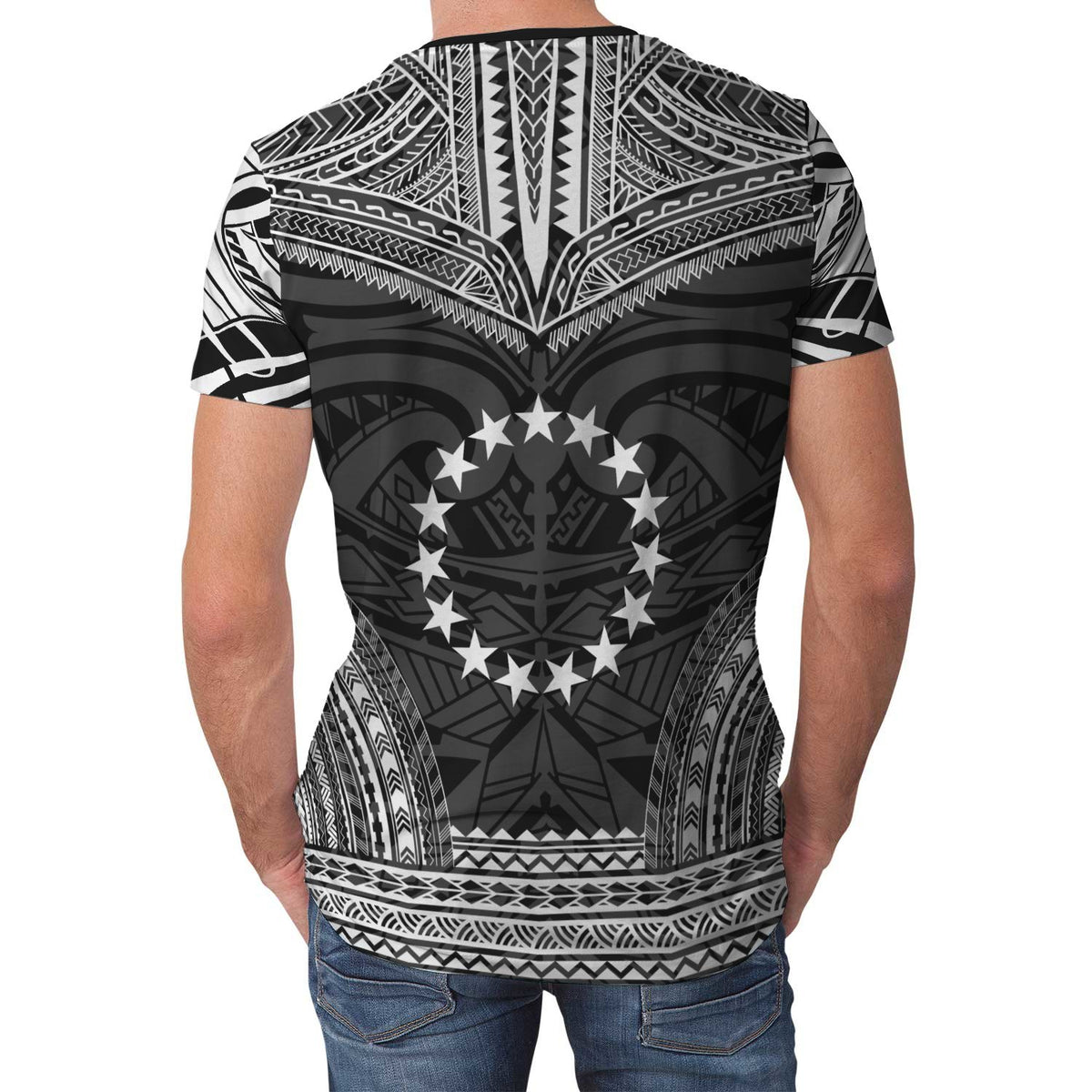 Cook Islands T Shirt Polynesian Polynesian Chief Black Version - Polynesian Pride