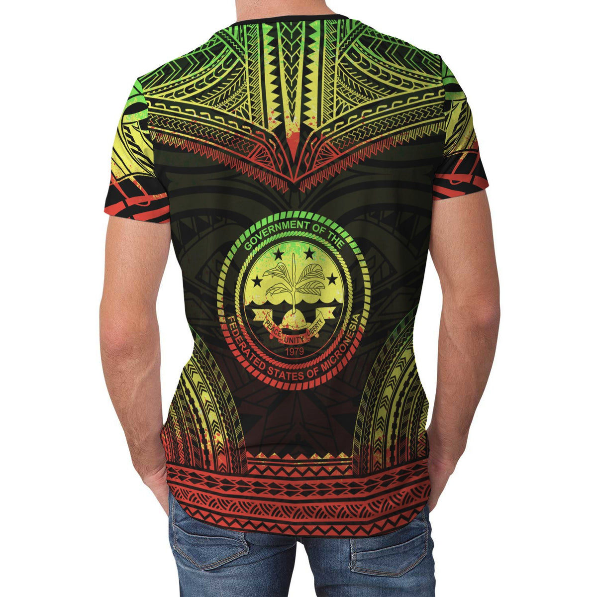 Federated States of Micronesia T Shirt F S M Polynesian Chief Reggae Version - Polynesian Pride
