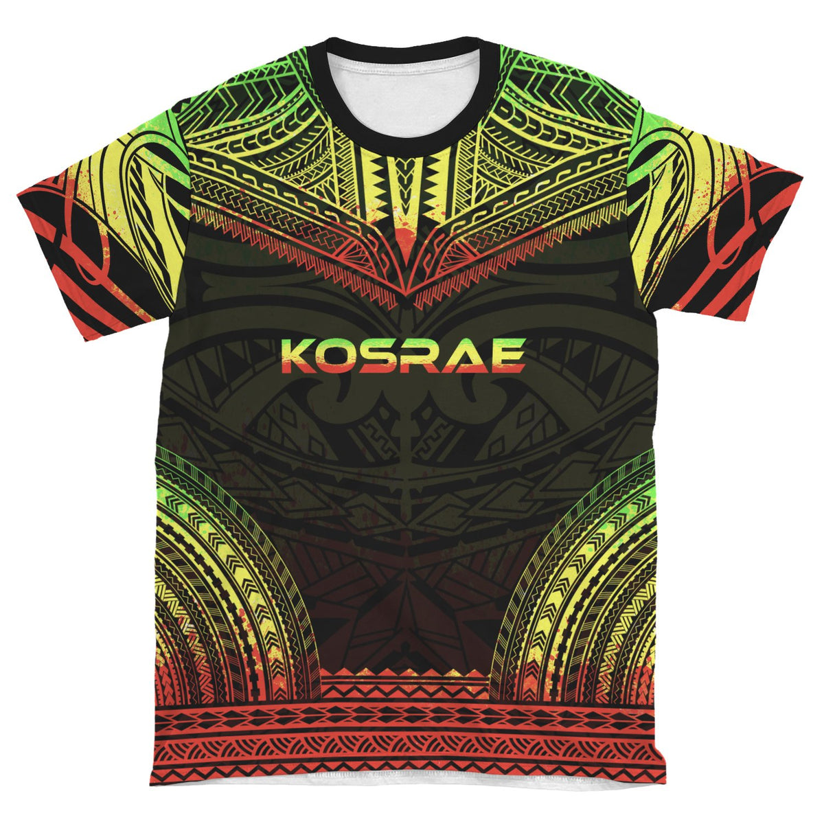 Kosrae Unisex T Shirt Kosrae Polynesian Chief Reggae Version - Polynesian Pride